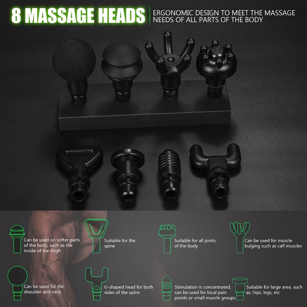 Massage Gun Deep Tissue Handheld Muscle Massager Wired - Picture 9 of 9